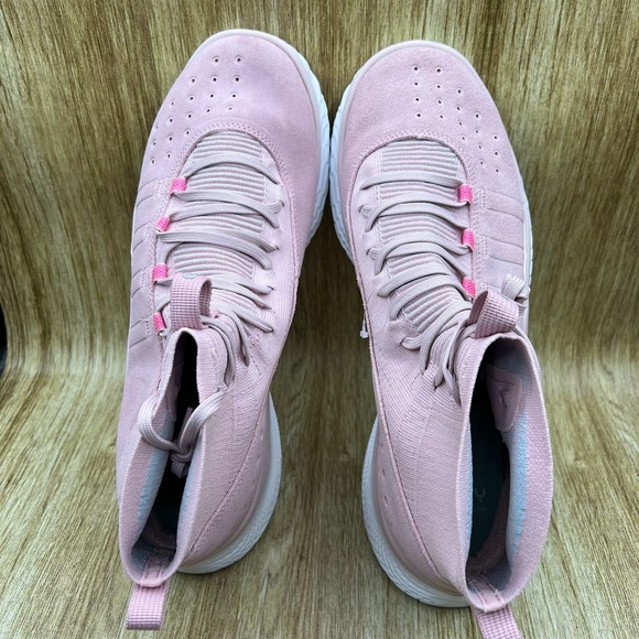 Under Armour Curry 4 FloTro Men\'s 15‎ Pink Basketball Shoes Suede 3024861-600 main image 7